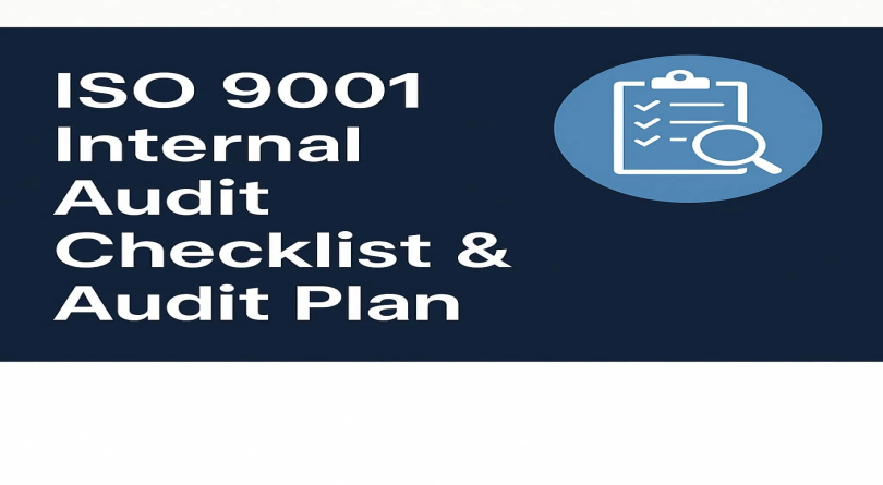 I will prepare iso 9001 internal audit checklist and audit plan