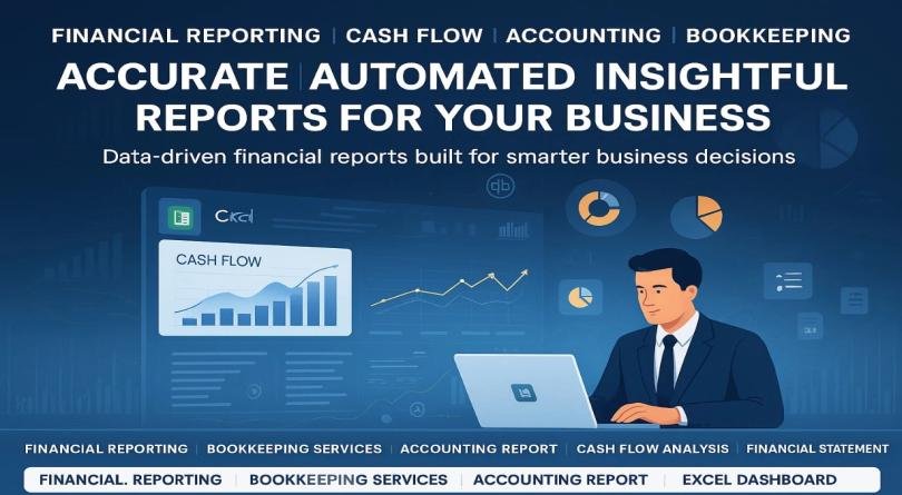 I will prepare financial reporting, analysis, cash flow, bookkeeping, and accounting